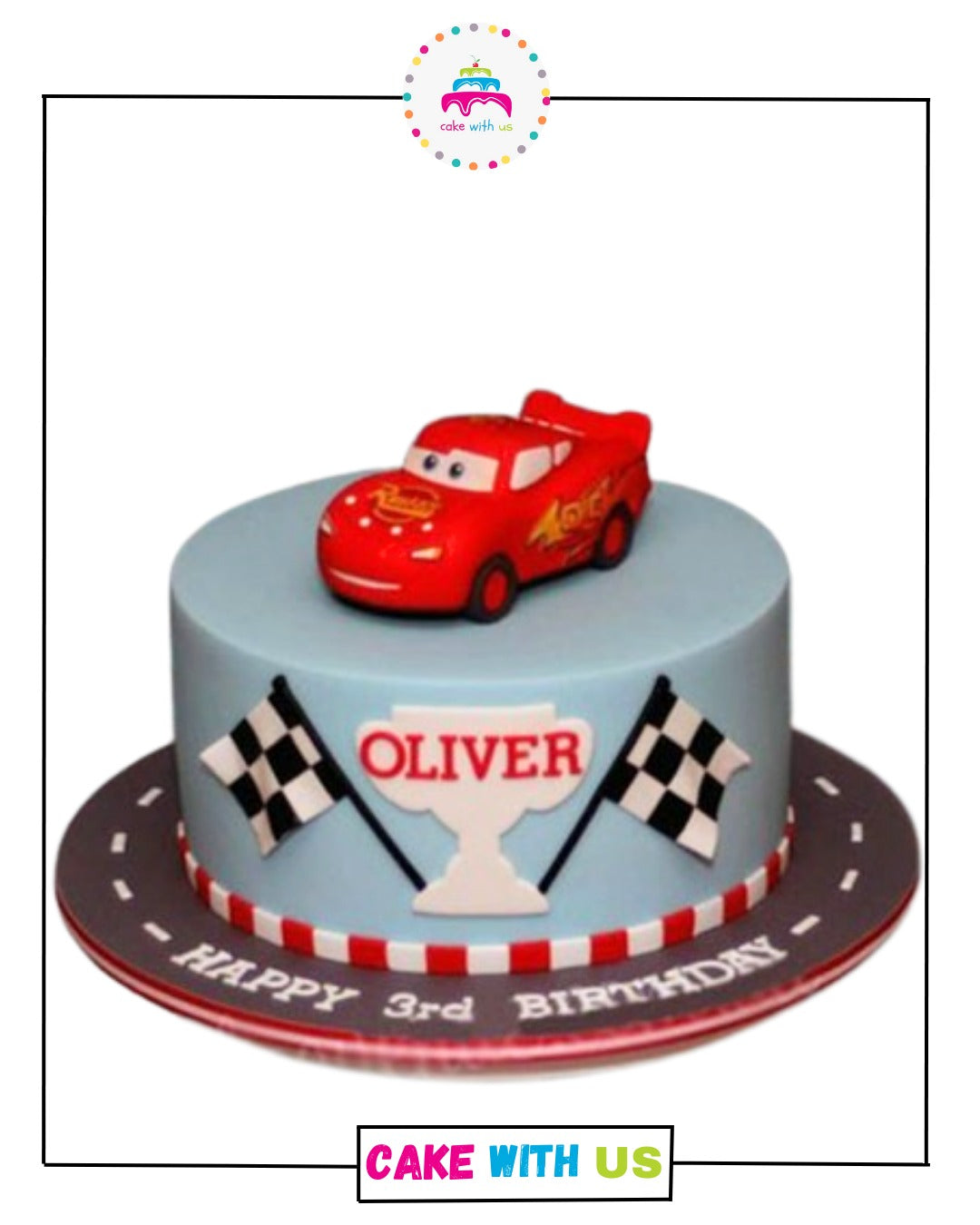 Cars Winner Trophy Cake – Cake With Us