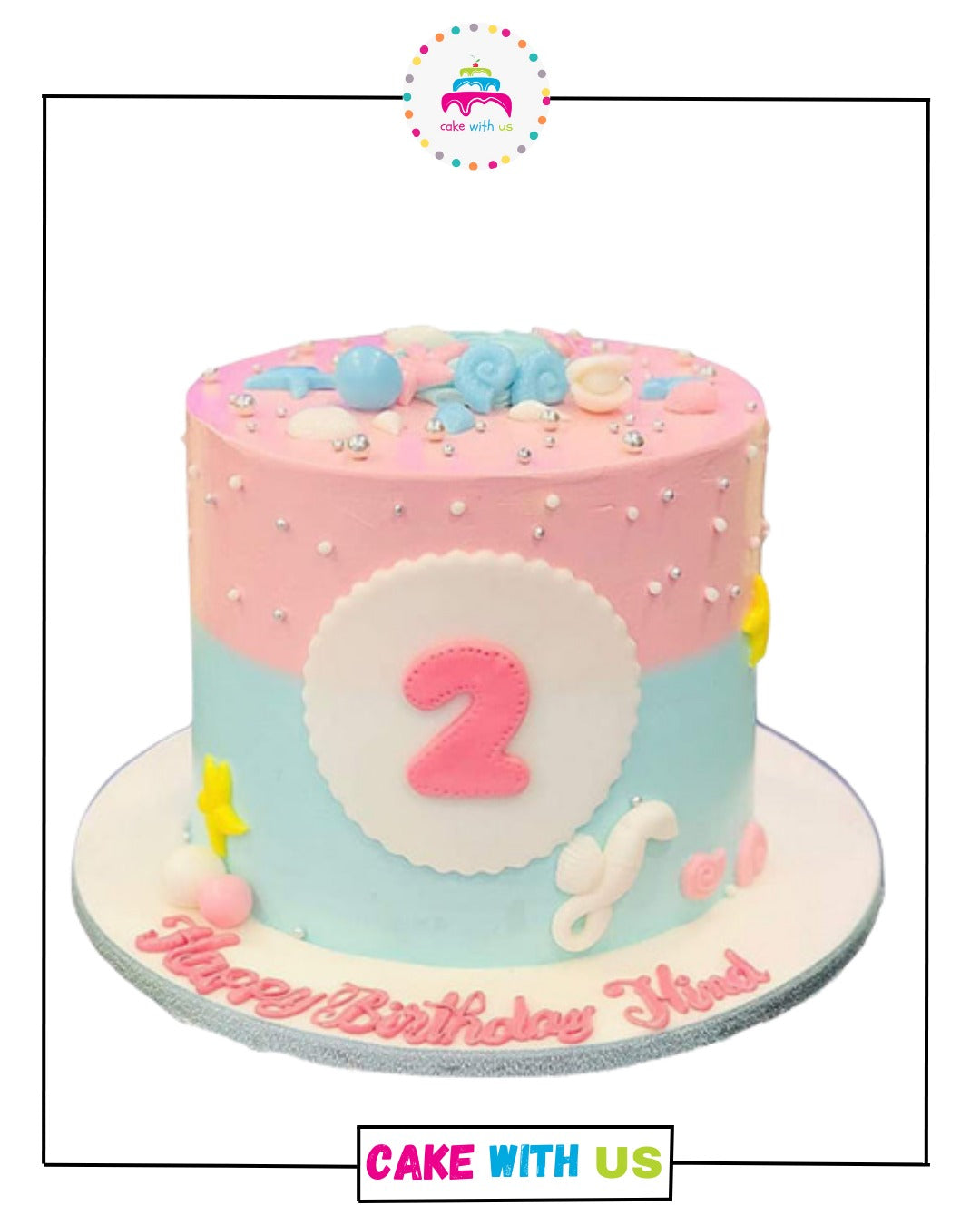 birthday cake for baby girl 2 years