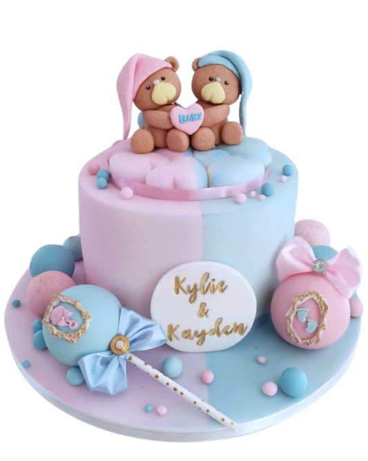 Gender Reveal Cake 11