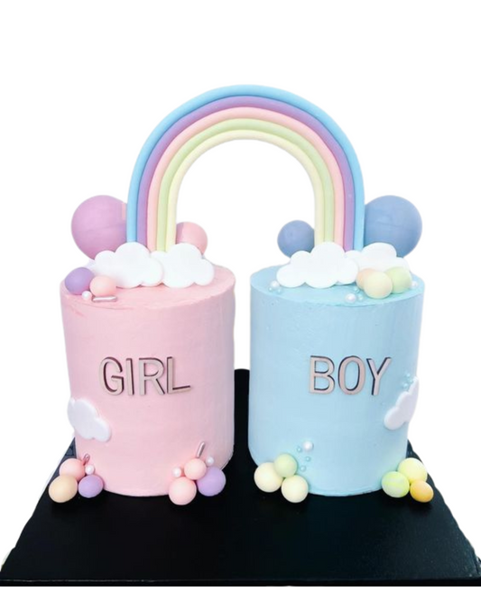 Gender Reveal Cake 17