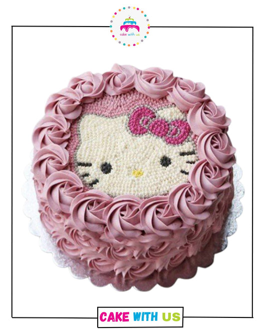 Hello Kitty Cream Cake