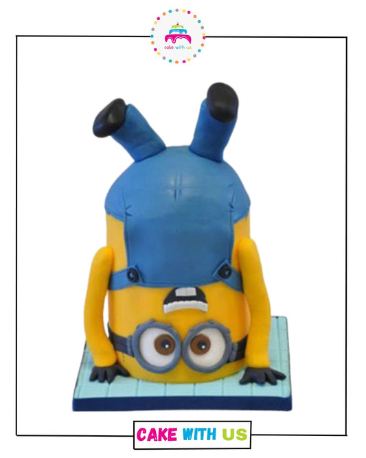 Minion UpsideDown Cake